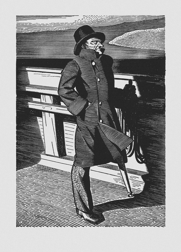 Il Capitano Achab - Illustrazone di Rockwell Kent